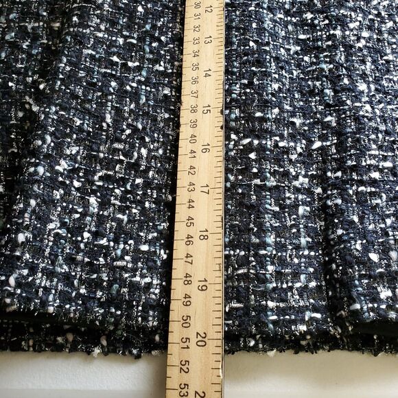 Emerson Rose Blazer Skirt Set Womens Medium Black Parisian Tweed Speckled Zipper - Picture 9 of 16